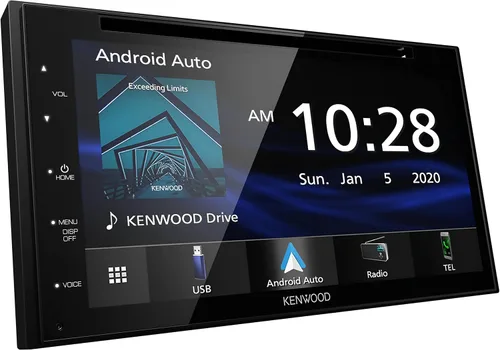 Vista 4 de KENWOOD DDX5707S - Estéreo de coche con DVD doble DIN con Apple Carplay y Android Auto, pantalla táctil de 6.8 pulgadas, Bluetooth, entrada
