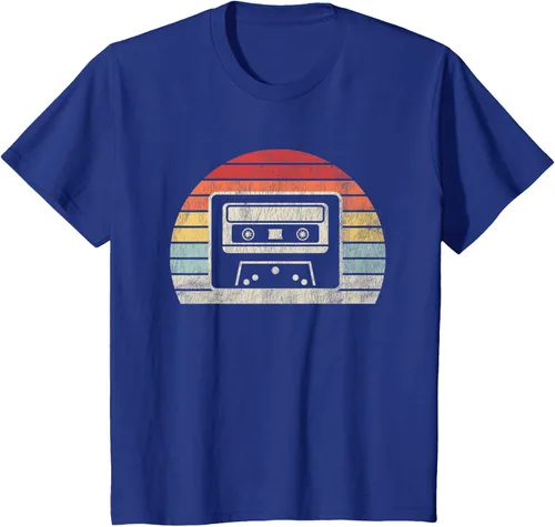 Vista 34 de Retro Cassette Tape 80s 90s Nostalgia T-Shirt Negro