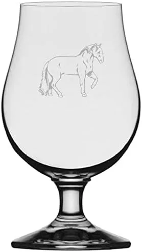 Vista 87 de Abaco Barb Body Horse - Vaso de cerveza Iona grabado (13.25 onzas)