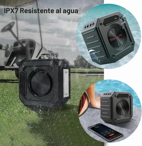 Vista 8 de BIRDIE79 - Paquete de 2 altavoces Bluetooth para carrito de golf, magnéticos, IPX7, estéreo de 36 W