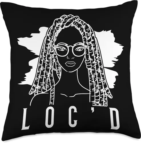 Vista 4 de Locs Afro Dreadlocks Love Natural Beauty Hair It's the Locs for Me-Afro Hair - Almohada de pelo negro americano africano, 16 x 16 pulgadas