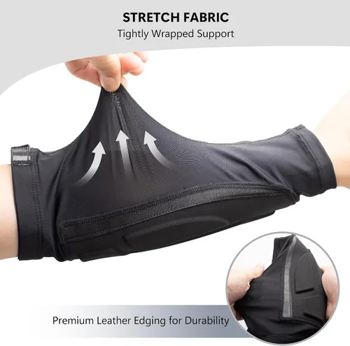Vista 12 de Protector de brazo de tiro con arco, manga de enfriamiento para brazo con cobertura completa, diseño de antebrazo para mano derecha izquierda