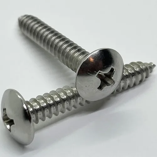 Vista 7 de Tornillo de cabeza de armadura de acero inoxidable 18-8 (304) #12 x 1.5 pulgadas, madera autorroscante rápida, unidad Phillips, rosca completa