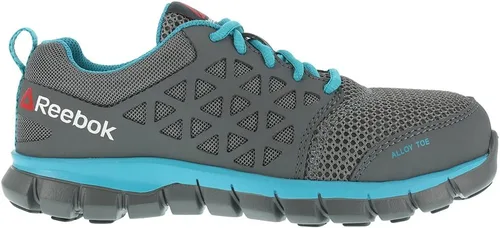 Vista 7 de Reebok Work RB044 - Cojín sublite para mujer, puntera de seguridad de aleación de trabajo, Azul