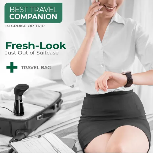 Vista 5 de Vaporizador para ropa de tela de vapor para viajes y tamaño mini ropa de mano vaporizadores para ropa de viaje de tela regalos de mujer