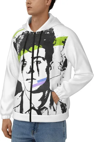 Vista 4 de Soda Music And Stereo Men's Hoodie Full Zip Long Sleeve Sweatshirt Printed Casual Shirt Hoodie