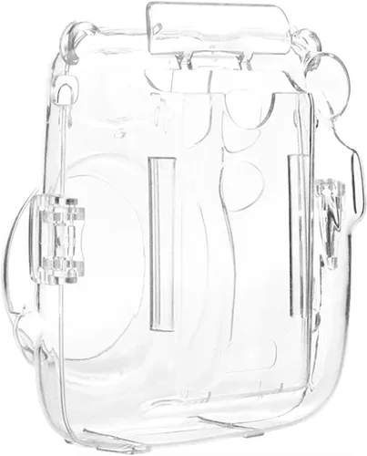 Vista 5 de Kit de funda transparente Mini 11 para Fujifilm Instax Mini 11, funda para cámara instantánea con bolsillo para película, calcomanías adhesivas