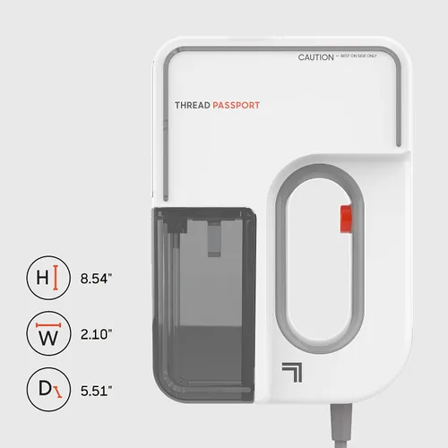 Vista 4 de Sharper Image Thread Passport - Vaporizador de viaje de mano, 13 minutos de vapor, calentamiento rápido, tanque de agua extraíble, vaporizador