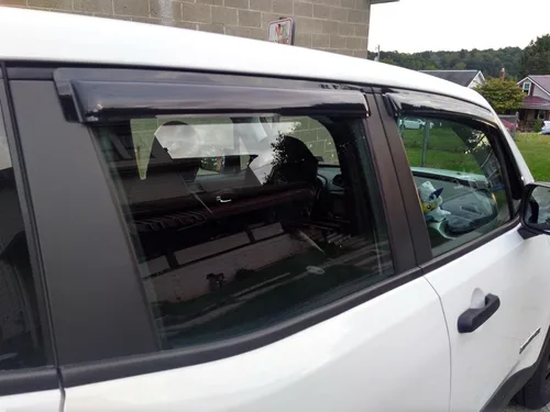 Vista 3 de 94368 Deflector de viento para ventana lateral a prueba de sol e impermeable, juego de 4 piezas de protectores de lluvia de repuesto, viseras