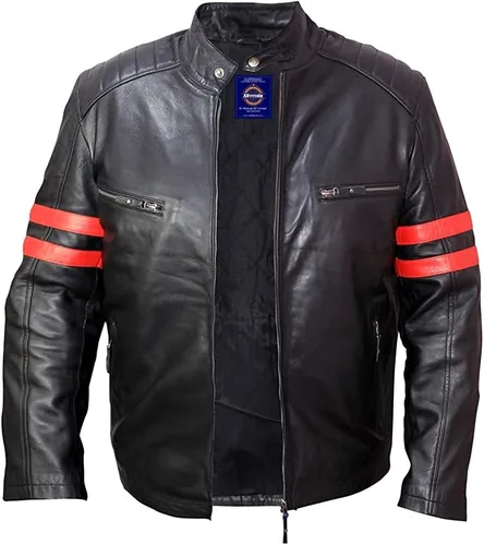 Vista 2 de ASNZ-72190999 - Chaqueta de piel de cordero para hombre, color negro
