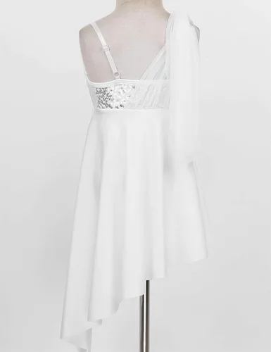 Vista 3 de JEATHA - Vestido de baile moderno con lentejuelas para niñas