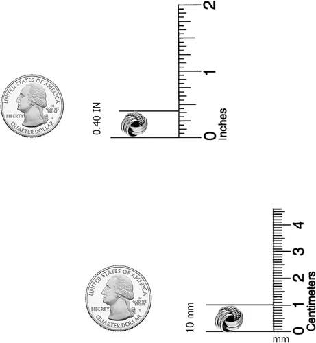 Vista 4 de LeCalla Joyas de plata de ley con diseño italiano de nudo de amor para mujer, Plata de ley