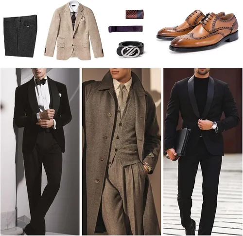 Vista 6 de Zapatos Oxford de vestir con punta redonda para hombre, zapatos Oxford Derby de cuero genuino con cordones