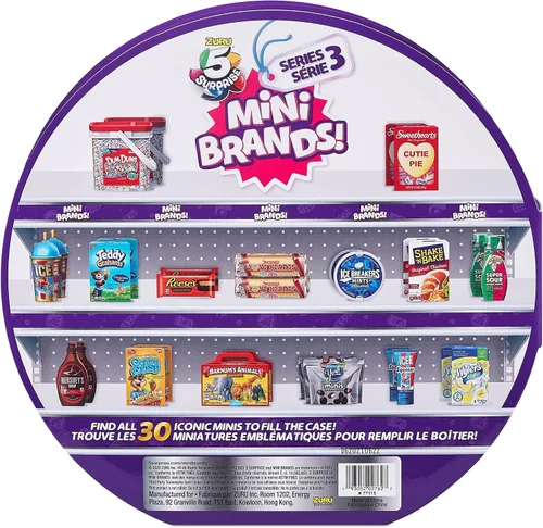 Vista 3 de 5 Surprise Mini Brands Series 3 - Estuche para coleccionista, almacena y exhibe 30 minis con 5 miniaturas exclusivas de ZURU, Multi
