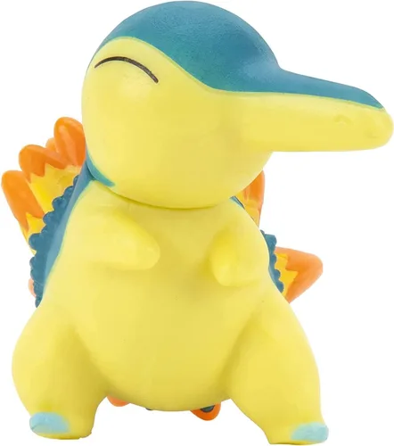 Vista 4 de Pokemon - Figura de batalla de 2 pulgadas, paquete de 2 Cyndaquil & Larvitar