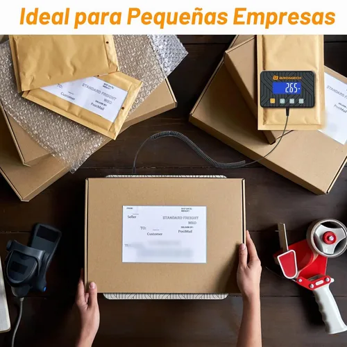 Vista 8 de Básculas Postales para Envío de Paquetes 440lb Báscula de Correo Digital Heavy Duty Alta Precisión 0.35oz Báscula de Franqueo con Pantalla Separada