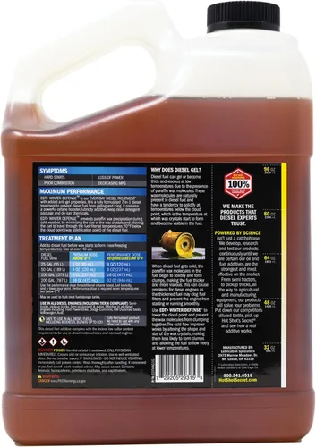 Vista 2 de Hot Shot's Secret EDT+ Winter Defense, aditivo de combustible diésel 7 en 1 anti-gel - Previene la gelificación, protege el sistema de combustible