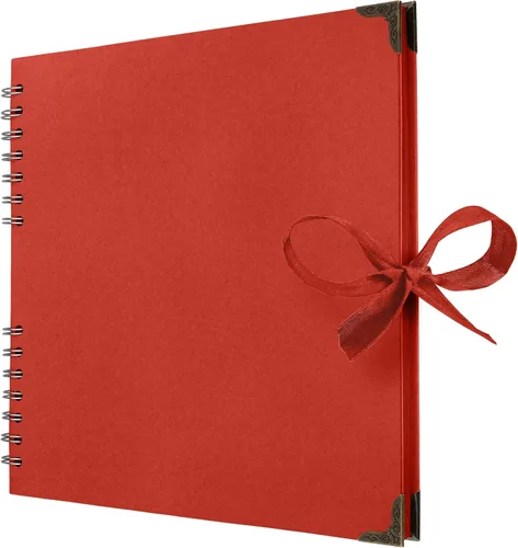 Vista 15 de Bstorify - Álbumes de fotos cuadrados de 36 páginas de 18 x 18 cm, papel kraft negro grueso, 250 g/m², libro de recuerdos, cierre de cinta, ideal