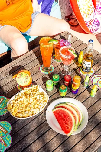 Vista 5 de Twang erz Snack Topping, chile de mango, paquetes de 0.04 oz (paquete de 200)
