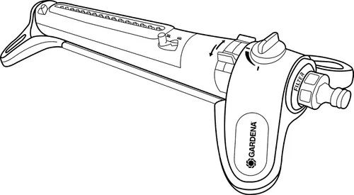 Vista 13 de GARDENA (18712-80) Aquazoom - Aspersor oscilante totalmente ajustable, para riego flexible, a prueba de fugas y preciso, compatible con cualquier