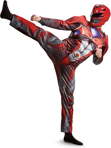 Vista 3 de Disguise Disfraz para hombre de Red Ranger Movie Muscle