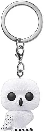 Vista 2 de Funko Pop Keychain Harry Potter - Hedwig (Flocado) Exclusivo