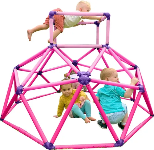 Vista 9 de Eezy Peezy Mega Pirámide Barras de Mono Torre de Escalada Activa Diversión al Aire Libre para Niños de 3 a 8 Años, Azul/Verde
