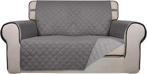 Vista 44 de PureFit - Funda de sofá acolchada reversible, protector de muebles impermeable, funda de sofá lavable con espuma antideslizante y correas elásticas