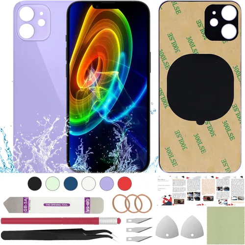 Vista 44 de Funda trasera de repuesto compatible con iPhone 8 de 4.7" + Herramientas profesionales (Gris espacial) Incluye herramientas profesionales, cinta