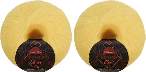 Vista 21 de JubileeYarn Mohair Elixir Yarn - 50g/Skein Baby Wool Blend - Cosmopolitan - 1 Skein