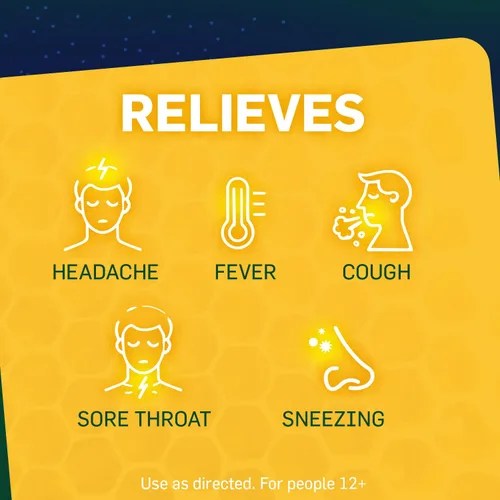 Vista 4 de TUKOL Adult Honey Multi-Symptom - Medicina líquida para la tos nocturna para el resfriado y la gripe, 4 onzas, paquete de 2