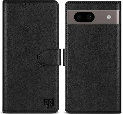 Vista 13 de ZZXX Funda tipo cartera para Google Pixel 8 con bloqueo RFID, ranura para tarjetas, función atril, cierre magnético, funda protectora de cuero