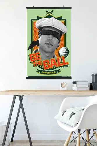 Vista 73 de Trends International Caddyshack - Póster de pared Be the Ball, 14.725 x 22.375 pulgadas, versión enmarcada de madera de granero