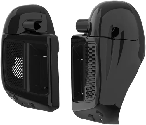 Vista 3 de Moto Onfire Guantera de carenados de pierna inferior para Harley Touring 2014+, Vivid Black Lowers calentadores de pies, Negro (Vivid Black)
