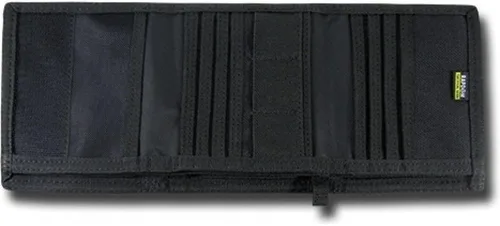 Vista 5 de RapDom Tactical - Cartera de tres pliegues, color negro, Negro -, Cartera con cremallera