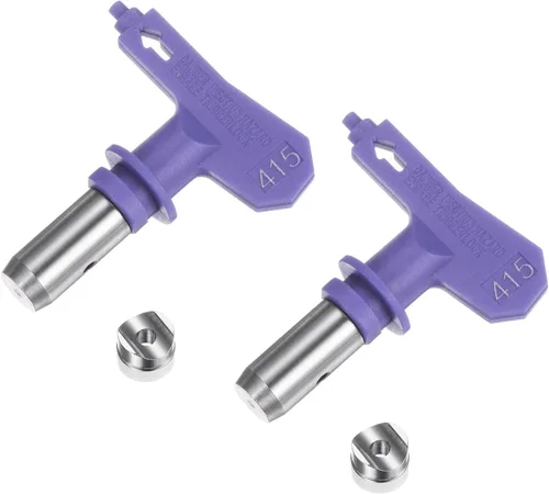 Vista 79 de uxcell 2 puntas de pulverización reversibles para pulverizador sin aire, 109 puntas de boquilla de pulverización de pintura, piezas de máquina