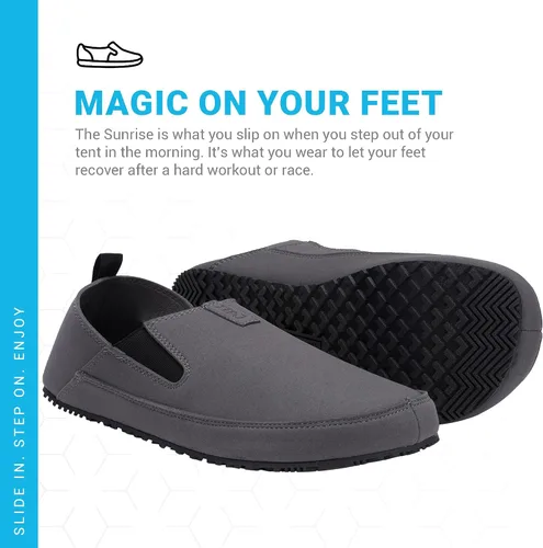 Vista 3 de Xero Shoes Zapatos casuales Sunrise para hombre, súper ligeros, cómodos zapatos de campamento y viaje sin cordones
