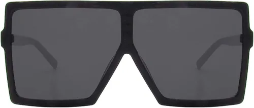 Vista 3 de Aviador de gran tamaño cuadrado plano superior moda unisex gafas de sol