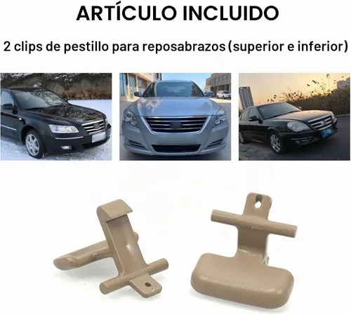 Vista 5 de Sporacingrts 2 clips de pestillo para reposabrazos de consola central