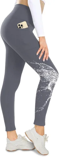 Vista 16 de NexiEpoch - Leggings de forro polar para mujer, pantalones de yoga de invierno de cintura alta, control de abdomen, suaves, térmicos, cálidos