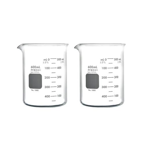 Vista 12 de PYREX Griffin - Vaso de precipitados de vidrio de borosilicato, vaso de precipitados de medición graduado de forma baja con pico, cristalería