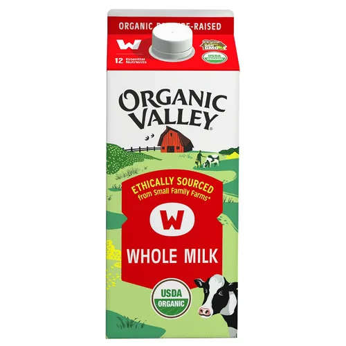 Vista 10 de Organic Valley Leche entera orgánica, 32 oz