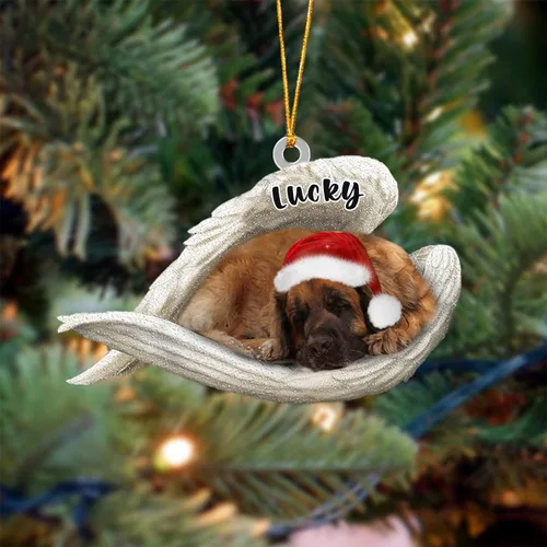 Vista 125 de Ángel durmiente de Afghan Hound para Navidad, adorno personalizado con el nombre del perro, adorno de Navidad personalizado para amantes de perros