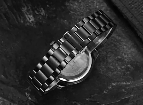 Vista 4 de Hombres Deporte Coche Rueda Reloj De Pulsera De Cuarzo Impermeable Malla Giratoria Borde Hub Relojes Masculino