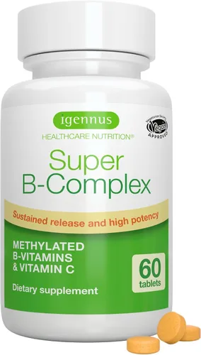 Vista 9 de Igennus Super B-Complex Suplemento efervescente líquido metilado de vitamina B, bebida energética de acción rápida, sin cafeína y azúcar, sabor a
