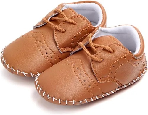 Vista 3 de CINDEAR Mocasines para bebés y niñas, zapatos planos Oxford, adorables zapatos de cuna para recién nacidos, tenis de poliuretano para precaminantes