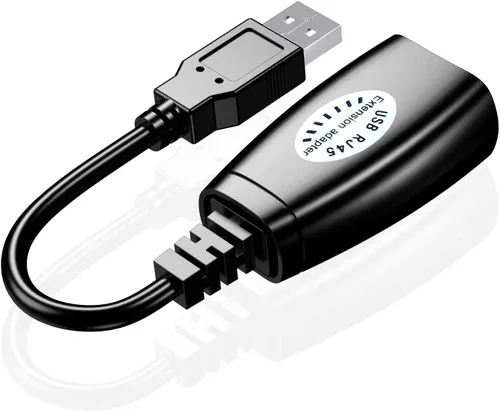 Vista 2 de SNLLMZI - Extensor USB RJ45 sobre Cat5/Cat5e/Cat6/Cat7/Cat8, adaptador de conector de cable de extensión - 2 pares