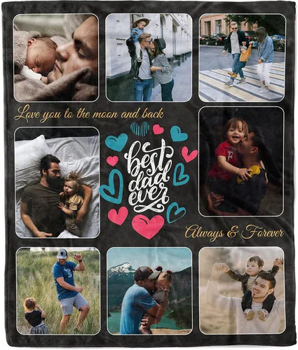 Vista 24 de Manta de collage de fotos personalizada, manta de boda. Manta de forro polar suave y acogedora, manta de fotos personalizada. Regalo para boda