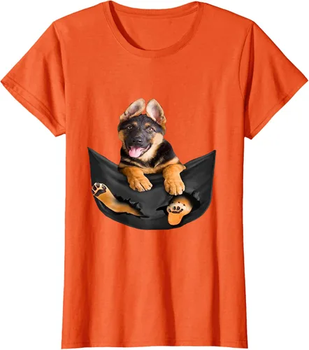 Vista 41 de Dog Lovers Gifts - Camiseta divertida con cara de perro con bolsillo, Negro, S