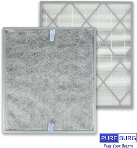 Vista 5 de PUREBURG Filtro de repuesto compatible con purificadores de aire Shark HE401 y HE402 HE405 HE4FKPET, carbón activado HEPA H13 filtración de 4